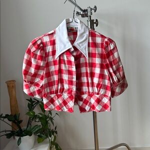 Red and white Plaid Shirt